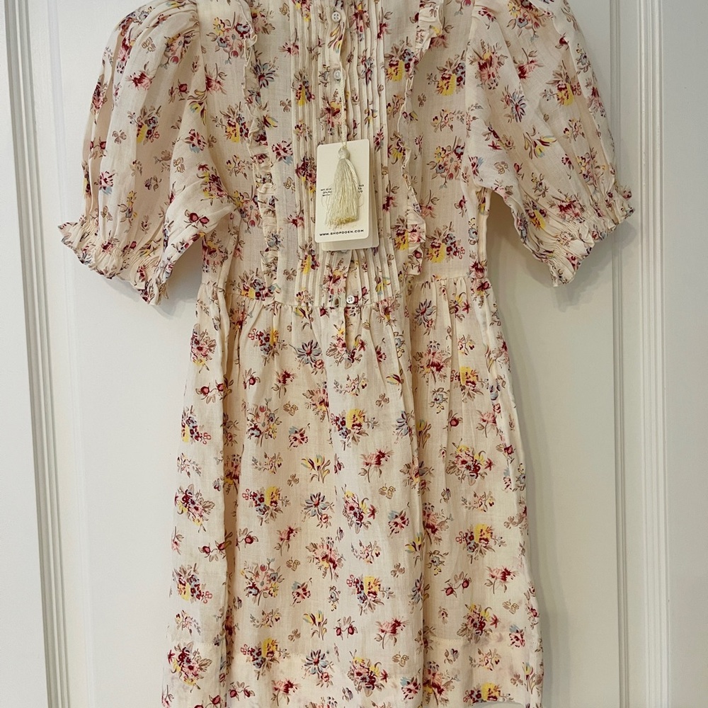 DOEN MISHA GIRLS 8 TUILERIES FLORAL TRADITIONAL COTTAGECORE SPRING EASTER DRESS - Picture 9 of 13